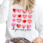 Letter Desert Hat Print Long Sleeve Black Sweatshirt