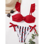 EP Ruffle Bikini Sexy Swimsuit Women 2021 New Push Up Bikini Set Brazilian Bathing Suit Cute Swimwear Women Swimsuits Beachwear