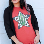 Letter Graphic Print Short Sleeve Tee
