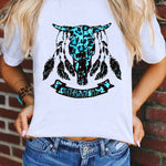 Merry Christmas Santa Clause Print Short Sleeve Graphic Tee