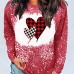 Navy Tie-dyed Crew Neck Pullover Sweatshirt