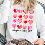 Letter Desert Hat Print Long Sleeve Black Sweatshirt