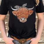 Merry Christmas Santa Clause Print Short Sleeve Graphic Tee