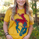 Letter Graphic Print Short Sleeve Tee