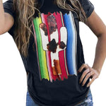 Merry Christmas Santa Clause Print Short Sleeve Graphic Tee