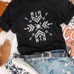 Merry Christmas Santa Clause Print Short Sleeve Graphic Tee