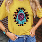 Letter Graphic Print Short Sleeve Tee