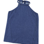 Halter Neck Denim Tank Top