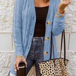 Button Pocket Knit Cardigan