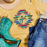 Letter Graphic Print Short Sleeve Tee