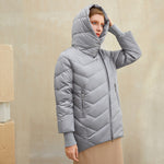 Hooded women winter coat Cotton warm parkas coat female Elegant causal short puffer jacket coat ladies
