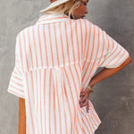 Pocketed Striped Shirt