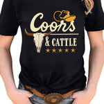Letter Graphic Print Short Sleeve Tee