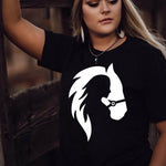 Letter Graphic Print Short Sleeve Tee