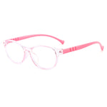 EP new children's anti-blue light flat mirror baby retro elliptical frame jelly color children's net class glasses
