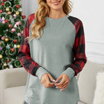 Buffalo Plaid Long Sleeve Sweatshirt
