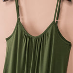 Spaghetti Straps Wide Leg Pocketed Jumpsuits