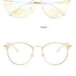 EP Anti-blue radiation glasses Korean version hollow ladies simple goggles to see computer mobile phone glasses flat lens