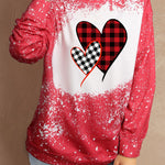 Navy Tie-dyed Crew Neck Pullover Sweatshirt