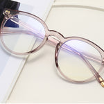 EP Big frame round glasses frame web celebrity anti blue light glasses frame rice nail trend flat mirror