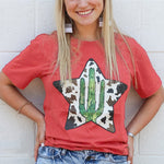 Letter Graphic Print Short Sleeve Tee