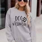 Letter Desert Hat Print Long Sleeve Black Sweatshirt