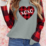 Buffalo Plaid Long Sleeve Sweatshirt