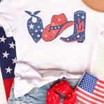 Letter Graphic Print Short Sleeve Tee