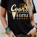 Letter Graphic Print Short Sleeve Tee
