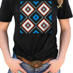 Letter Graphic Print Short Sleeve Tee