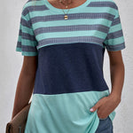Stripes Colorblock T-shirt