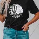 Letter Graphic Print Short Sleeve Tee