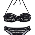 Boho Stripes Push up Bikini Set