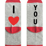 Letter Print Color Block Tube Stockings