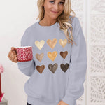 Letter Desert Hat Print Long Sleeve Black Sweatshirt