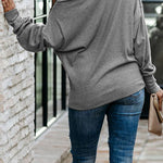 Ribbed Zip Knit Top