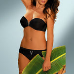 White woman swimsuit Summer beach sexy bikini set