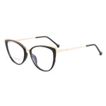 EP Cat eye anti-blue light flat lens European and American glasses TR frame