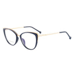 EP Cat eye anti-blue light flat lens European and American glasses TR frame