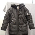 Casual hooded women winter coat parka Zipper pocket padded jacket coat ladies cotton warm coat female
