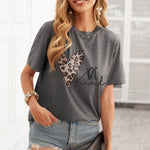 Merry Christmas Santa Clause Print Short Sleeve Graphic Tee