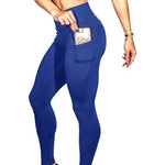 EP High Waist Leggings Push Up Fitness Legging Female Elastic Sexy Bodybuilding Pants Workout Women Leggings With Phone Pocket
