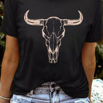 Merry Christmas Santa Clause Print Short Sleeve Graphic Tee