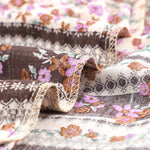 Split V Neck Boho Floral Dress