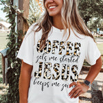 Letter Graphic Print Short Sleeve Tee