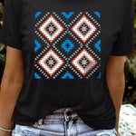 Letter Graphic Print Short Sleeve Tee