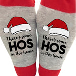 Letter Print Color Block Tube Stockings