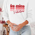 Letter Desert Hat Print Long Sleeve Black Sweatshirt