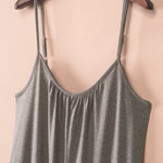 Spaghetti Straps Wide Leg Pocketed Jumpsuits