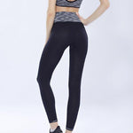 EP High Waist Stretch Yoga Pants Women Dyed Quick Drying Workout Fitness Elastic Tight Sport Yoga Legging Pants Slim